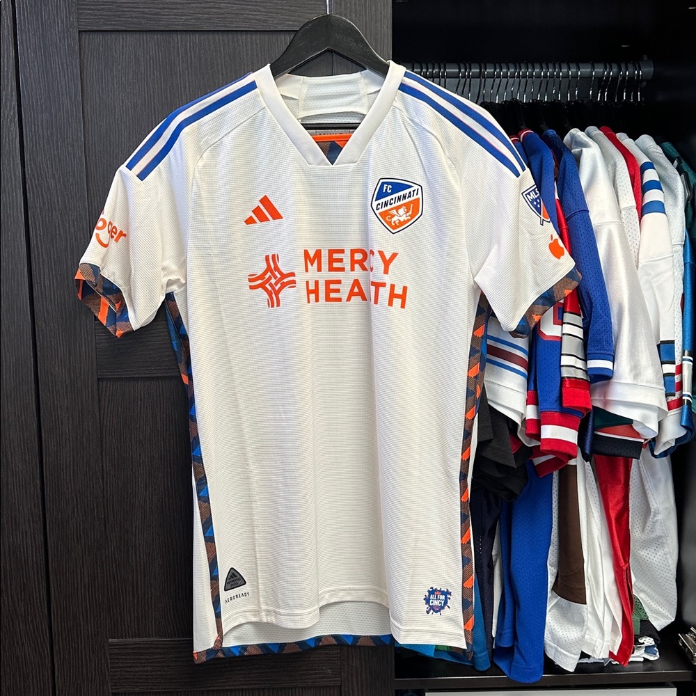Kévin Denkey FC Cincinnati adidas 2024 The Canvas Kit Authentic Player Jersey